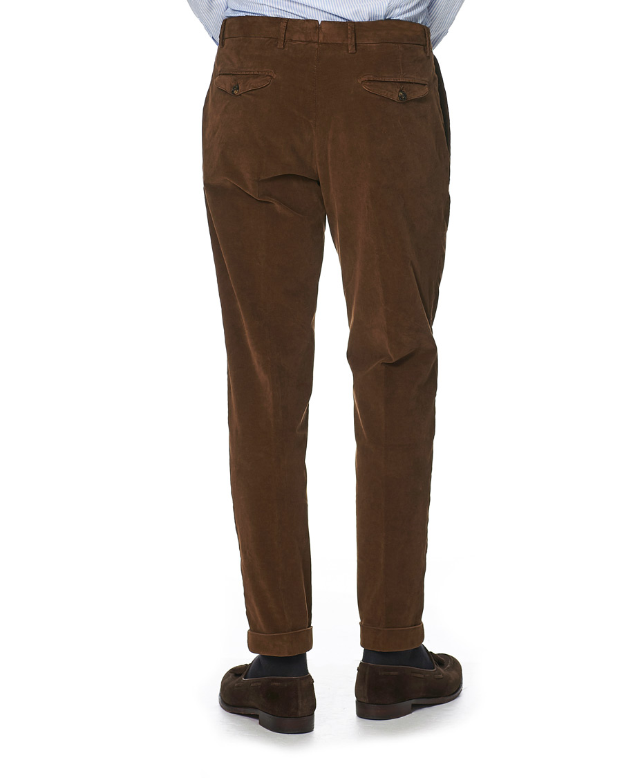 Herren | Hosen | Briglia 1949 | Easy Fit Velour Trousers Marrone
