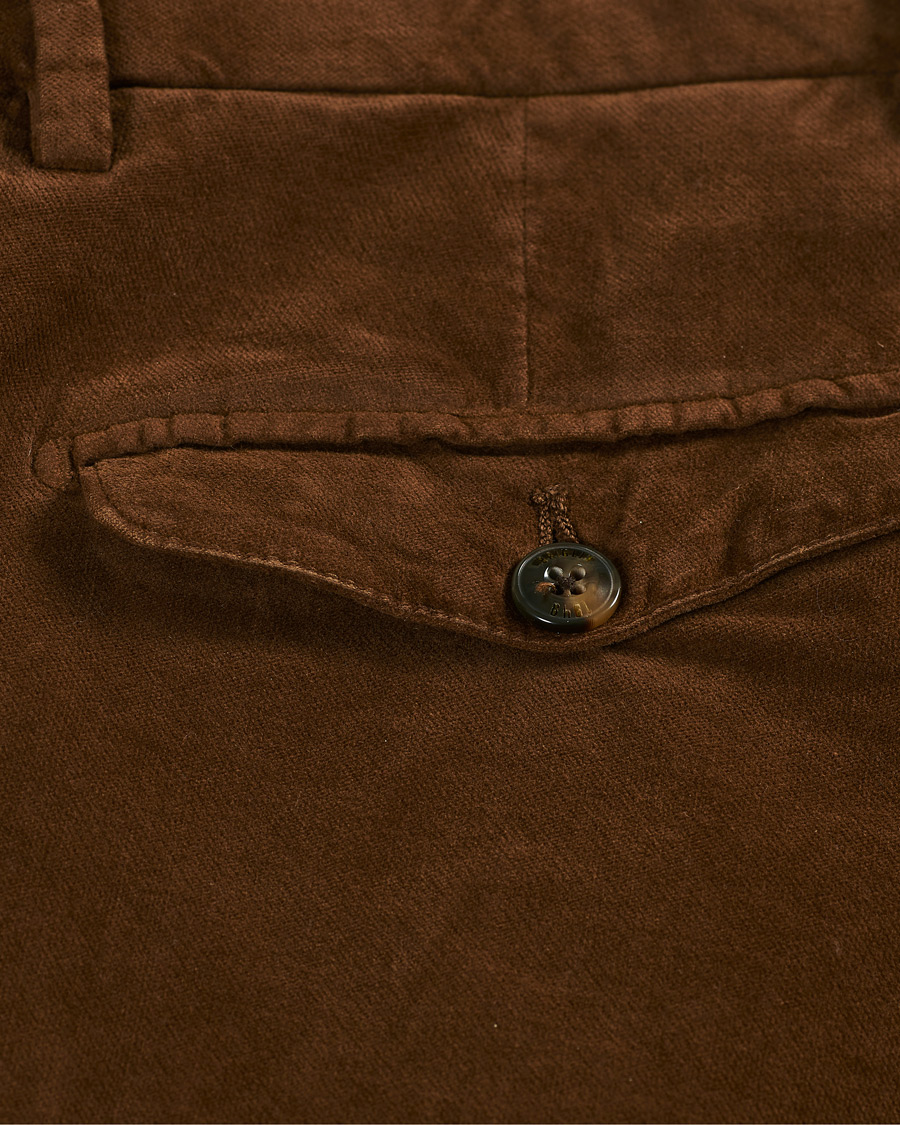 Herren | Hosen | Briglia 1949 | Easy Fit Velour Trousers Marrone