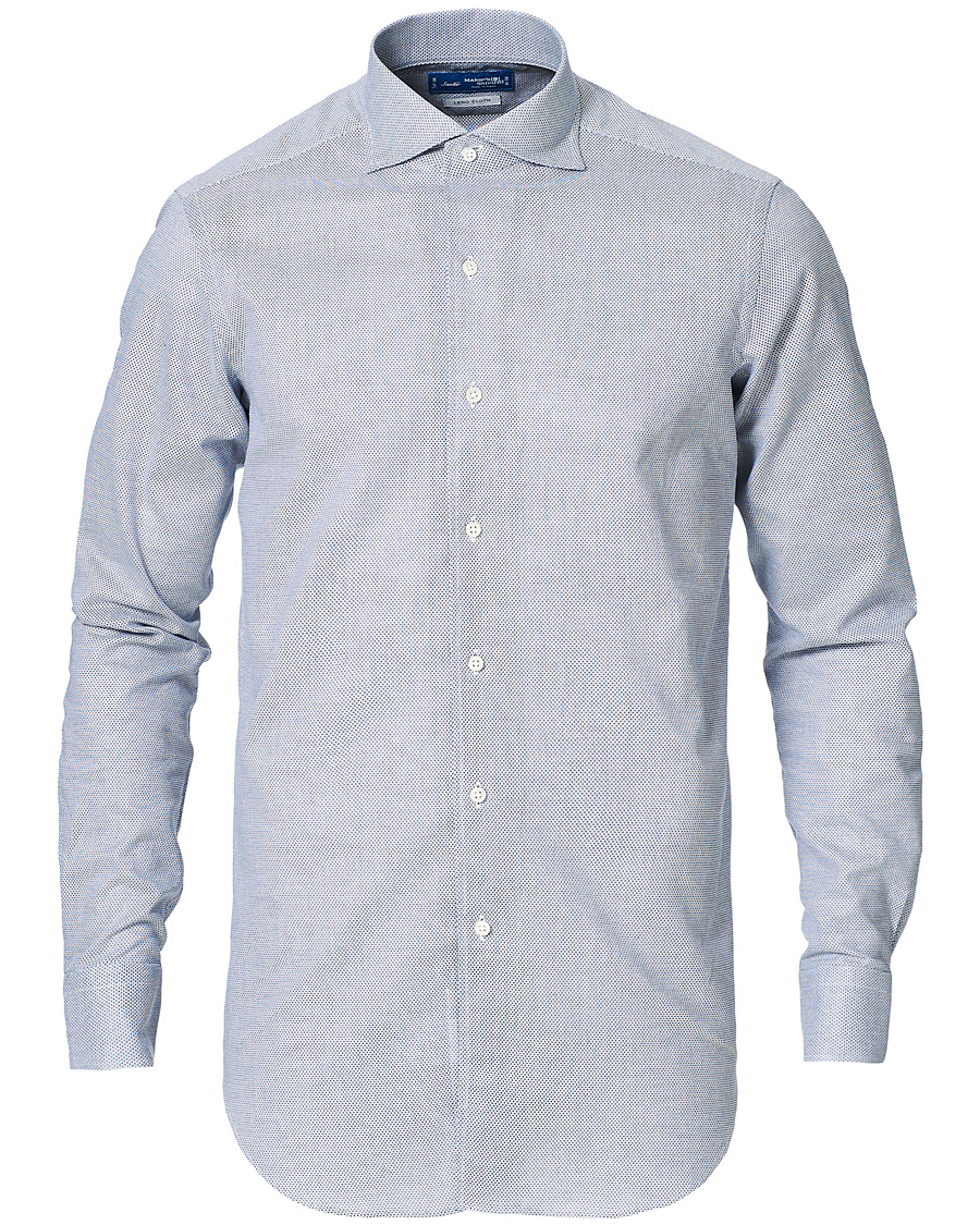 Herren | Hemden | Kamakura Shirts | Slim Fit One Piece Collar Shirt Blue