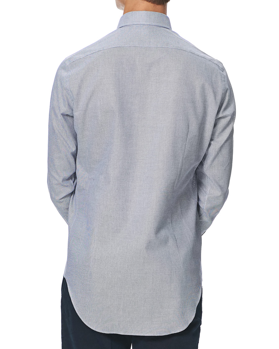 Herren | Hemden | Kamakura Shirts | Slim Fit One Piece Collar Shirt Blue