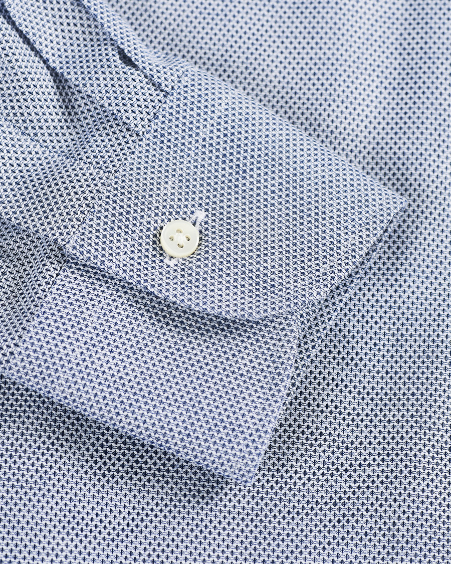 Herren | Hemden | Kamakura Shirts | Slim Fit One Piece Collar Shirt Blue