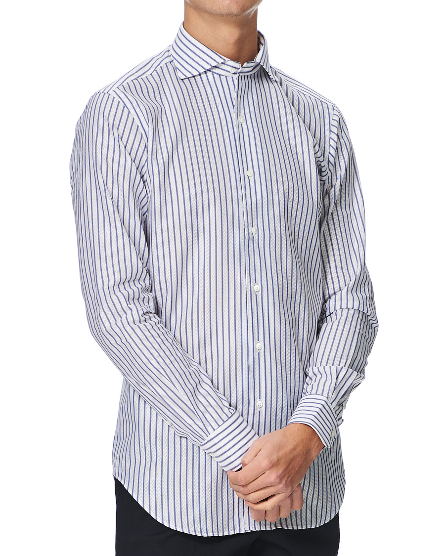 Herren | Hemden | Kamakura Shirts | Slim Fit One Piece Collar Shirt Light Blue