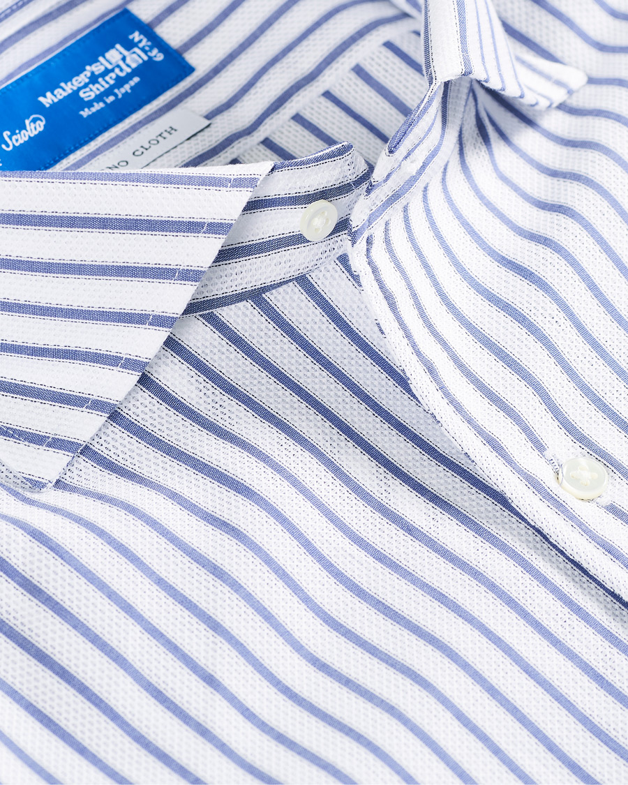 Herren | Hemden | Kamakura Shirts | Slim Fit One Piece Collar Shirt Light Blue