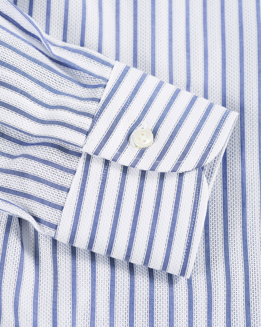 Herren | Hemden | Kamakura Shirts | Slim Fit One Piece Collar Shirt Light Blue