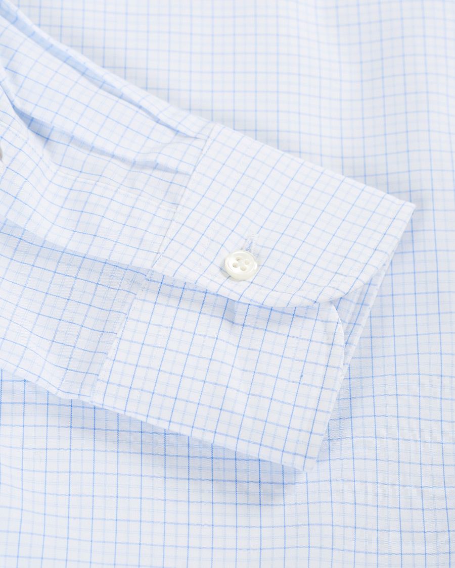 Herren | Hemden | Kamakura Shirts | Slim Fit Broadcloth Button Down Shirt Light Blue