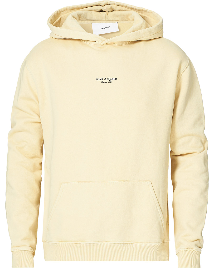 Herren | Pullover | Axel Arigato | Focus Logo Hoodie Natural Yellow