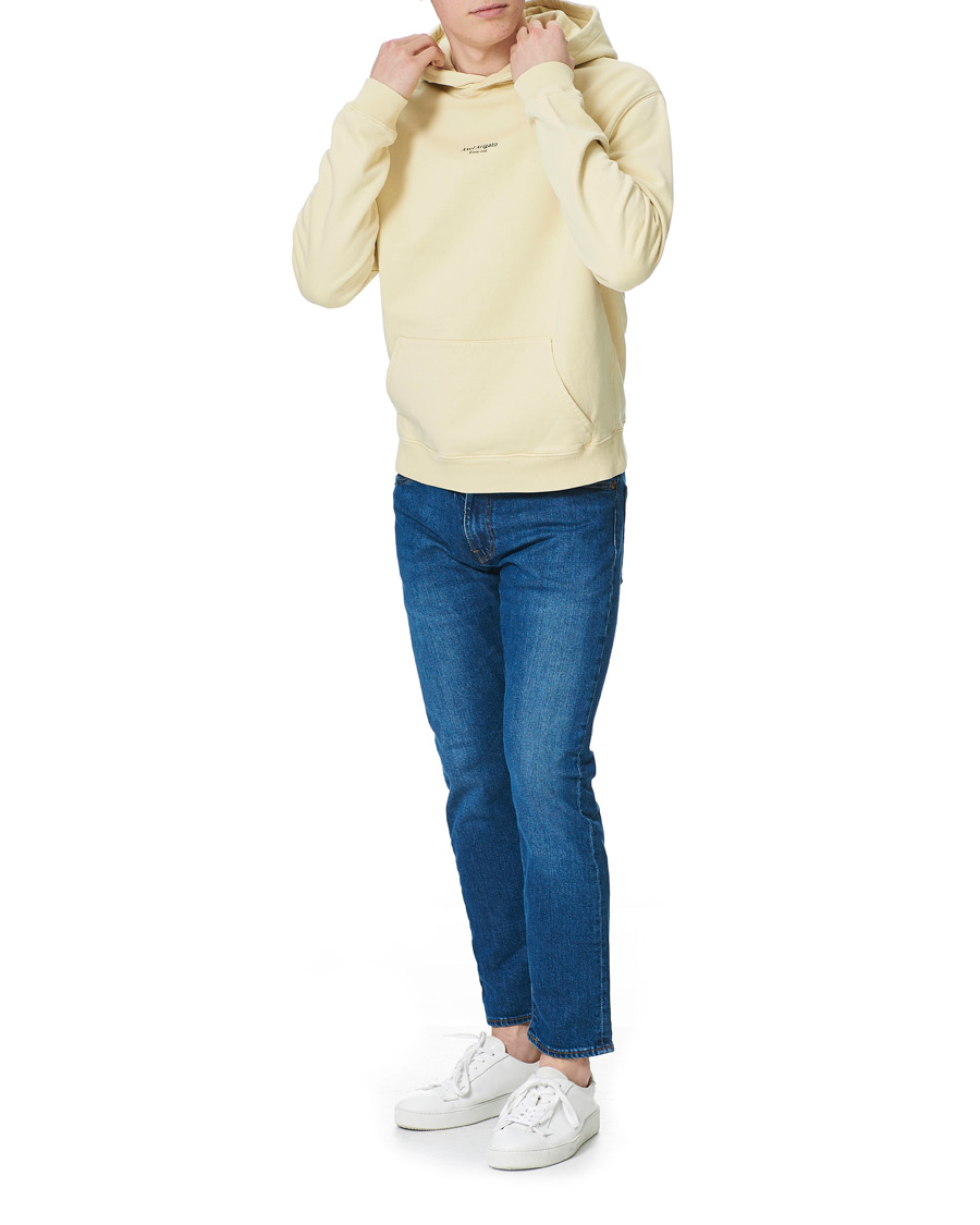 Herren | Pullover | Axel Arigato | Focus Logo Hoodie Natural Yellow