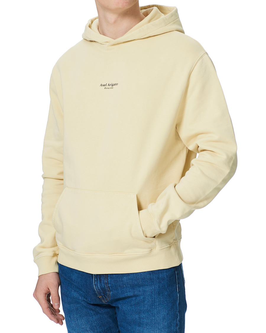Herren | Pullover | Axel Arigato | Focus Logo Hoodie Natural Yellow