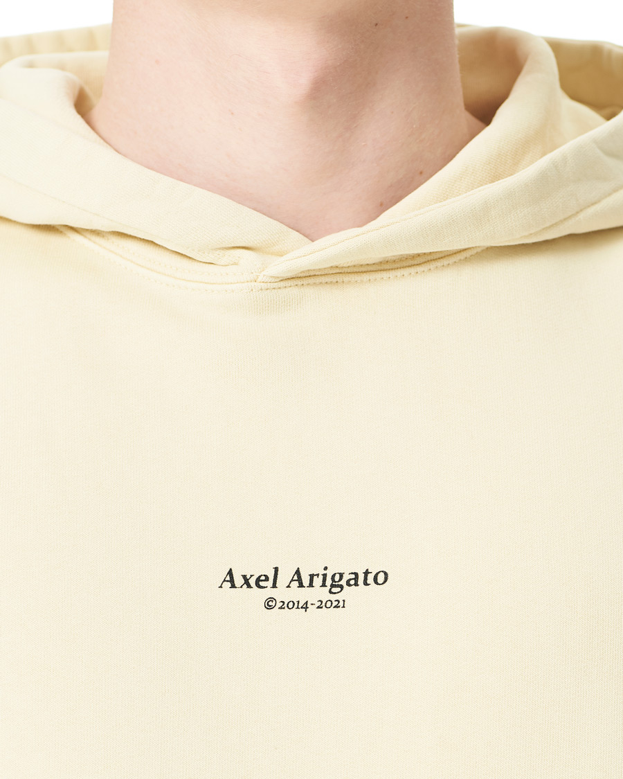 Herren | Pullover | Axel Arigato | Focus Logo Hoodie Natural Yellow