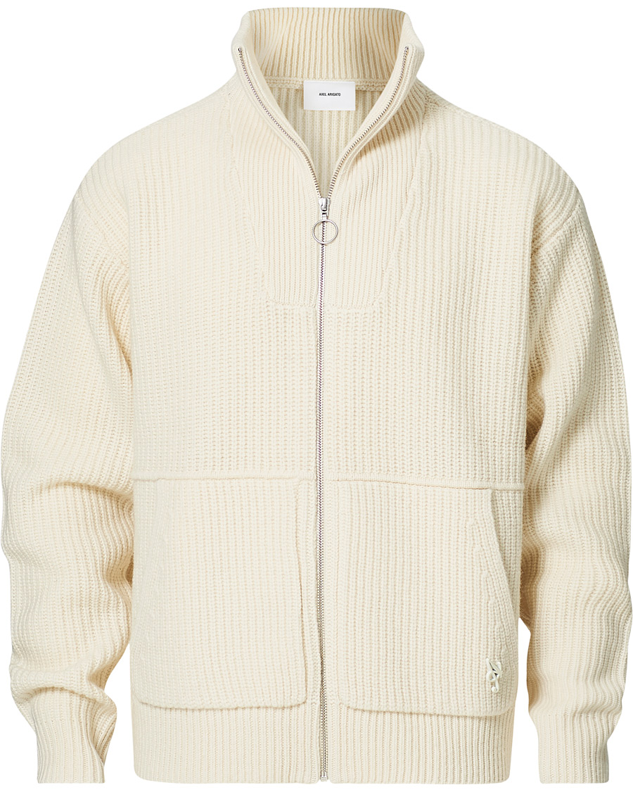 Herren | Pullover | Axel Arigato | Taro Full Zip Sweater Ecru
