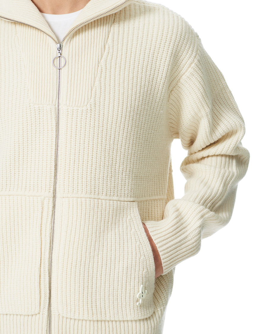 Herren | Pullover | Axel Arigato | Taro Full Zip Sweater Ecru