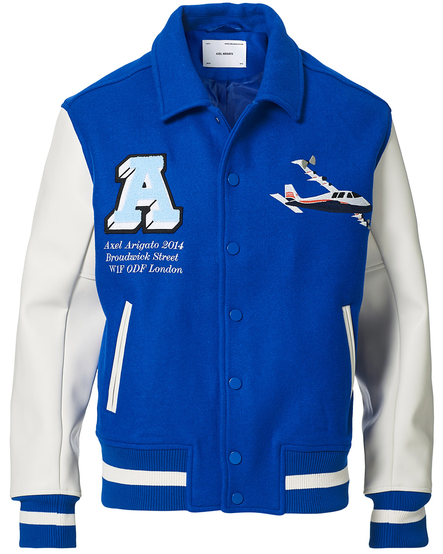 Herren | Jacken | Axel Arigato | Mayday Varsity Bomber Jacket Klein Blue