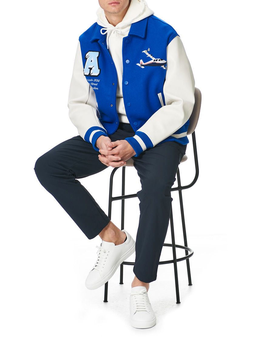 Herren | Jacken | Axel Arigato | Mayday Varsity Bomber Jacket Klein Blue