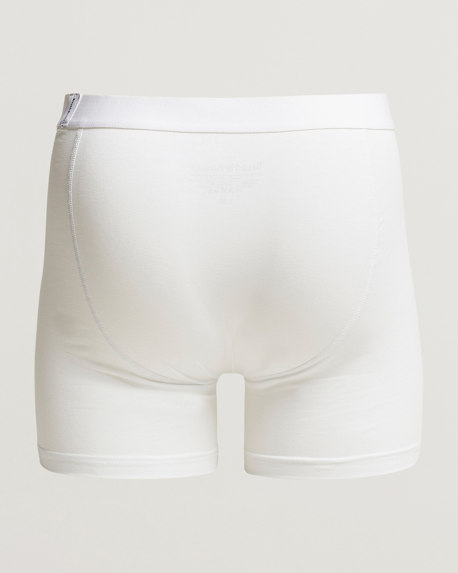 Herren | Trunks | Bread & Boxers | 3-Pack Long Boxer Brief White