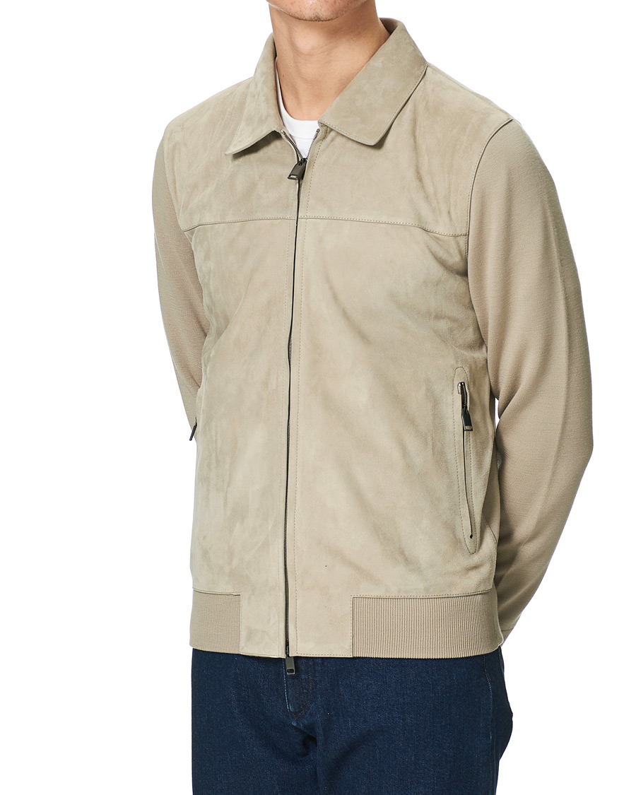 Herren | Jacken | Brioni | Wool/Suede Hybrid Jacket Beige