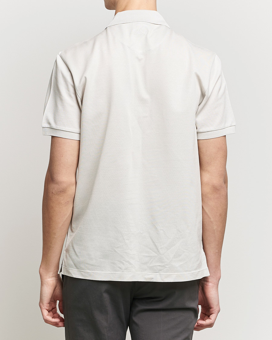Herren | Poloshirts | Brioni | Short Sleeve Piquet Polo Light Beige