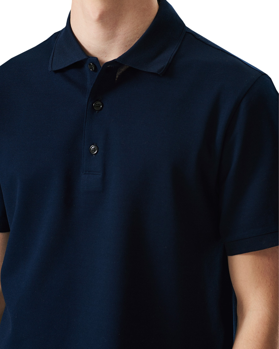 Herren | Poloshirts | Brioni | Short Sleeve Piquet Polo Navy