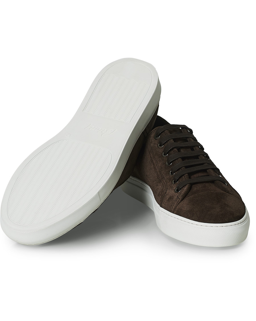 Herren | Brioni Cassetta Suede Sneakers Dark Brown | Brioni | Cassetta Suede Sneakers Dark Brown
