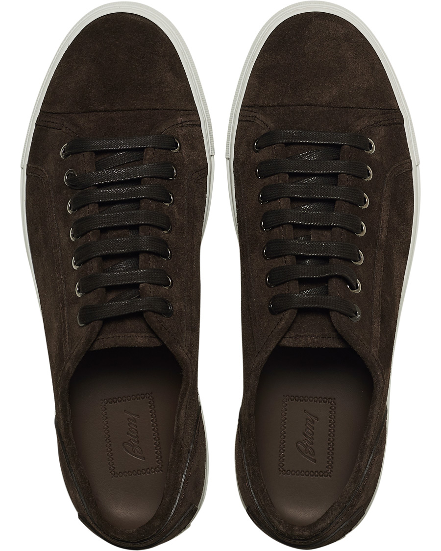 Herren | Brioni Cassetta Suede Sneakers Dark Brown | Brioni | Cassetta Suede Sneakers Dark Brown