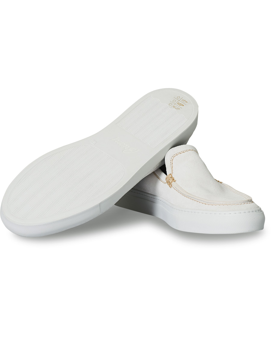 Herren | Brioni Cassetta Suede Loafers Off White | Brioni | Cassetta Suede Loafers Off White