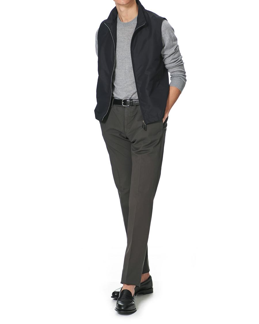 Herren | Jacken | Canali | Microfiber Nylon Gilet Navy
