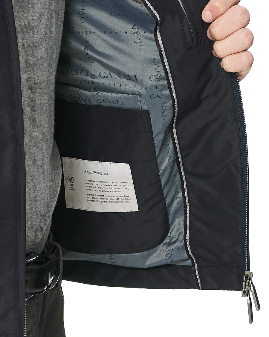 Herren | Jacken | Canali | Microfiber Nylon Gilet Navy