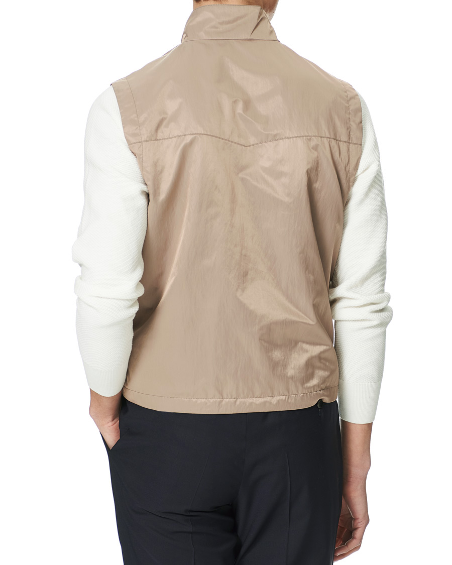 Herren | Jacken | Canali | Microfiber Nylon Gilet Beige
