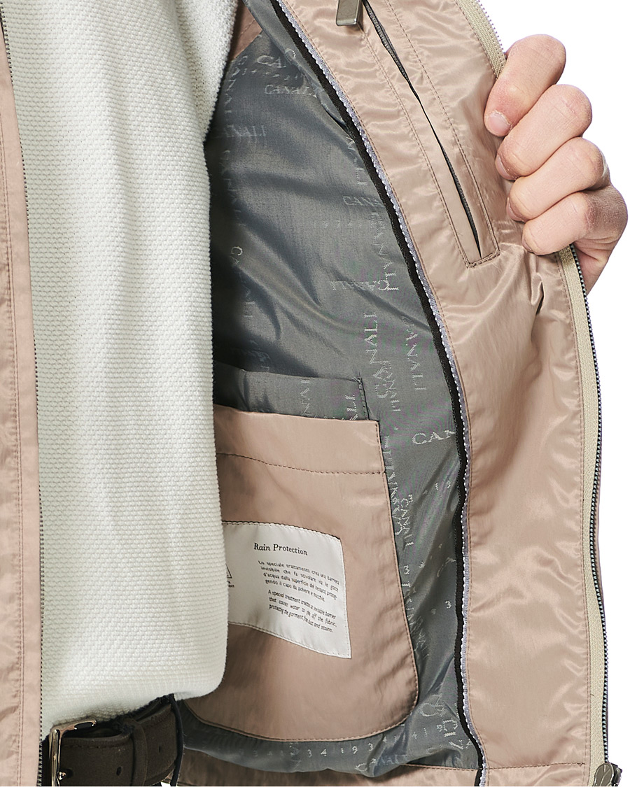 Herren | Jacken | Canali | Microfiber Nylon Gilet Beige
