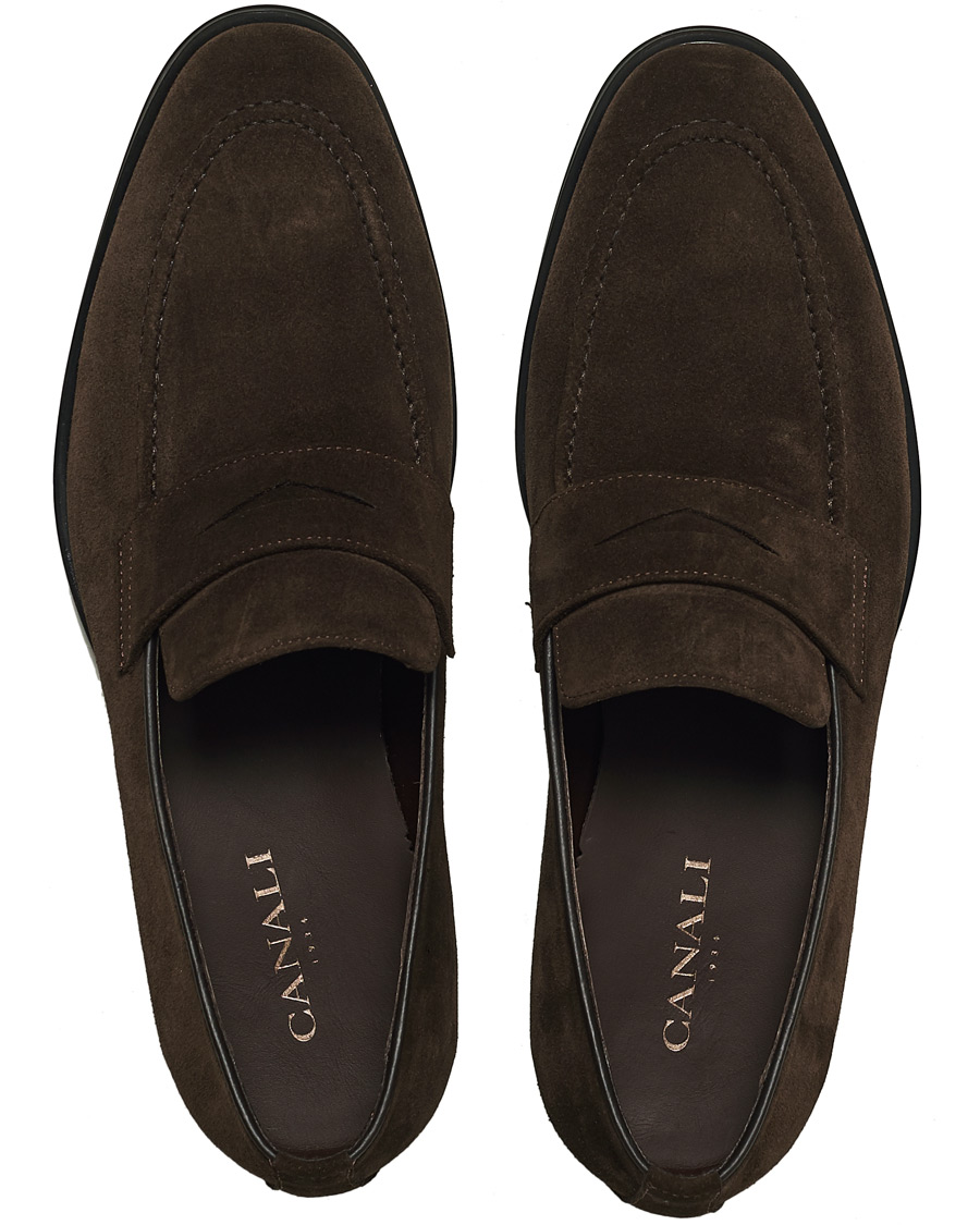 Herren | Canali Penny Loafer Dark Brown | Canali | Penny Loafer Dark Brown