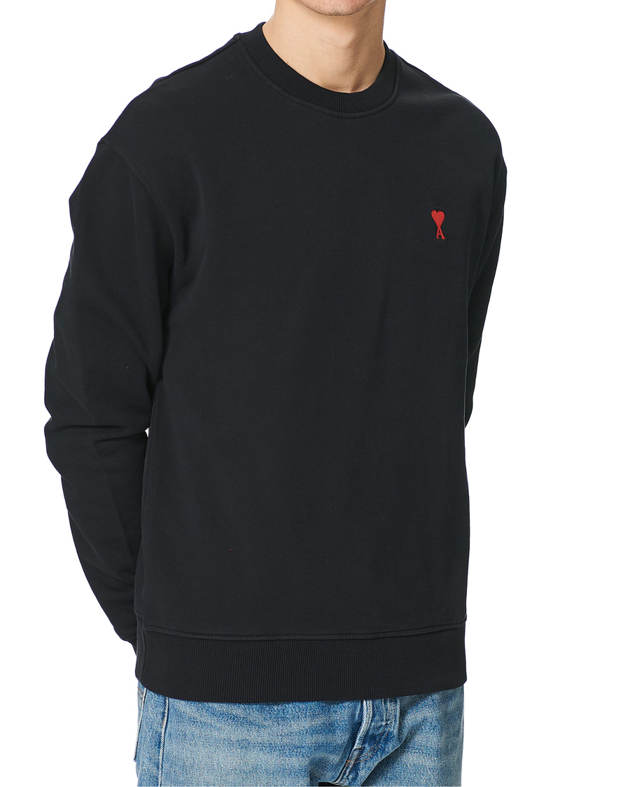 Herren | Pullover | AMI | Heart Logo Sweatshirt Black