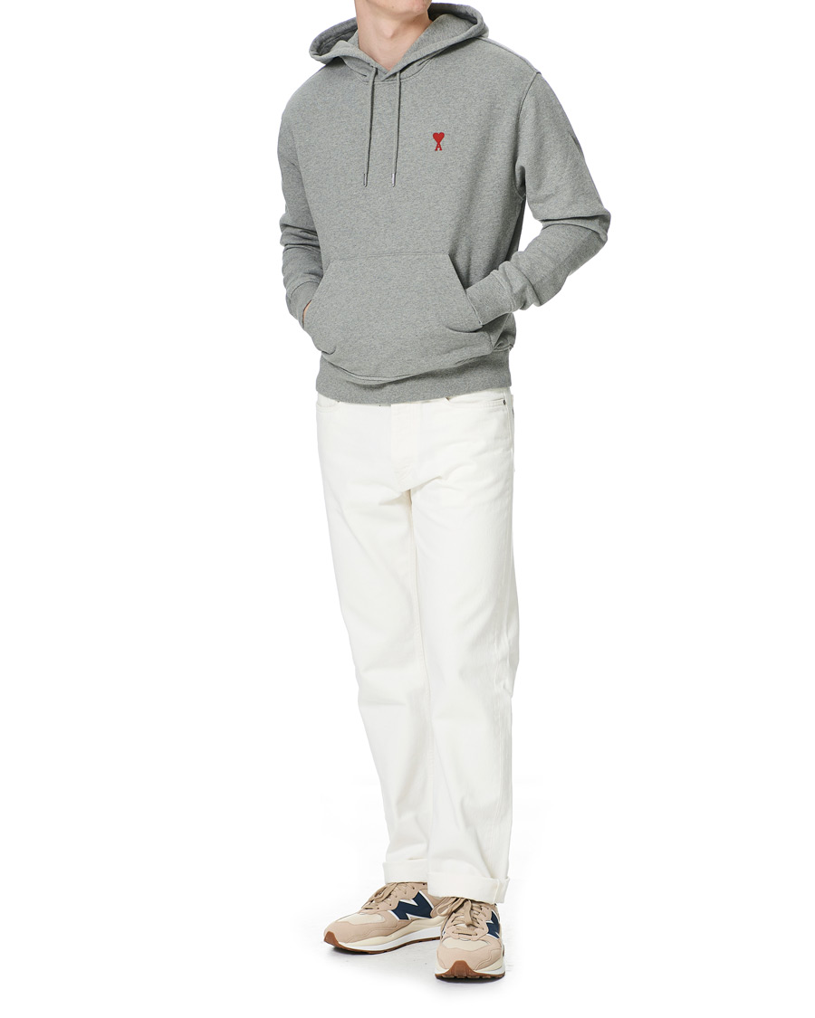 Herren | Pullover | AMI | Heart Logo Hoodie Heather Grey