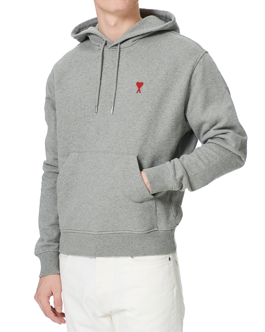 Herren | Pullover | AMI | Heart Logo Hoodie Heather Grey
