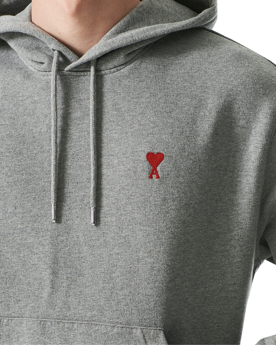 Herren | Pullover | AMI | Heart Logo Hoodie Heather Grey