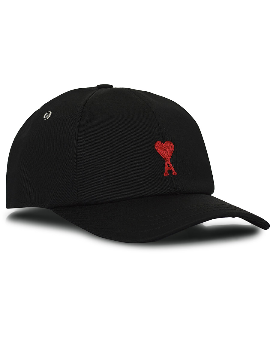 Herren | AMI Heart Logo Baseball Cap Black | AMI | Heart Logo Baseball Cap Black