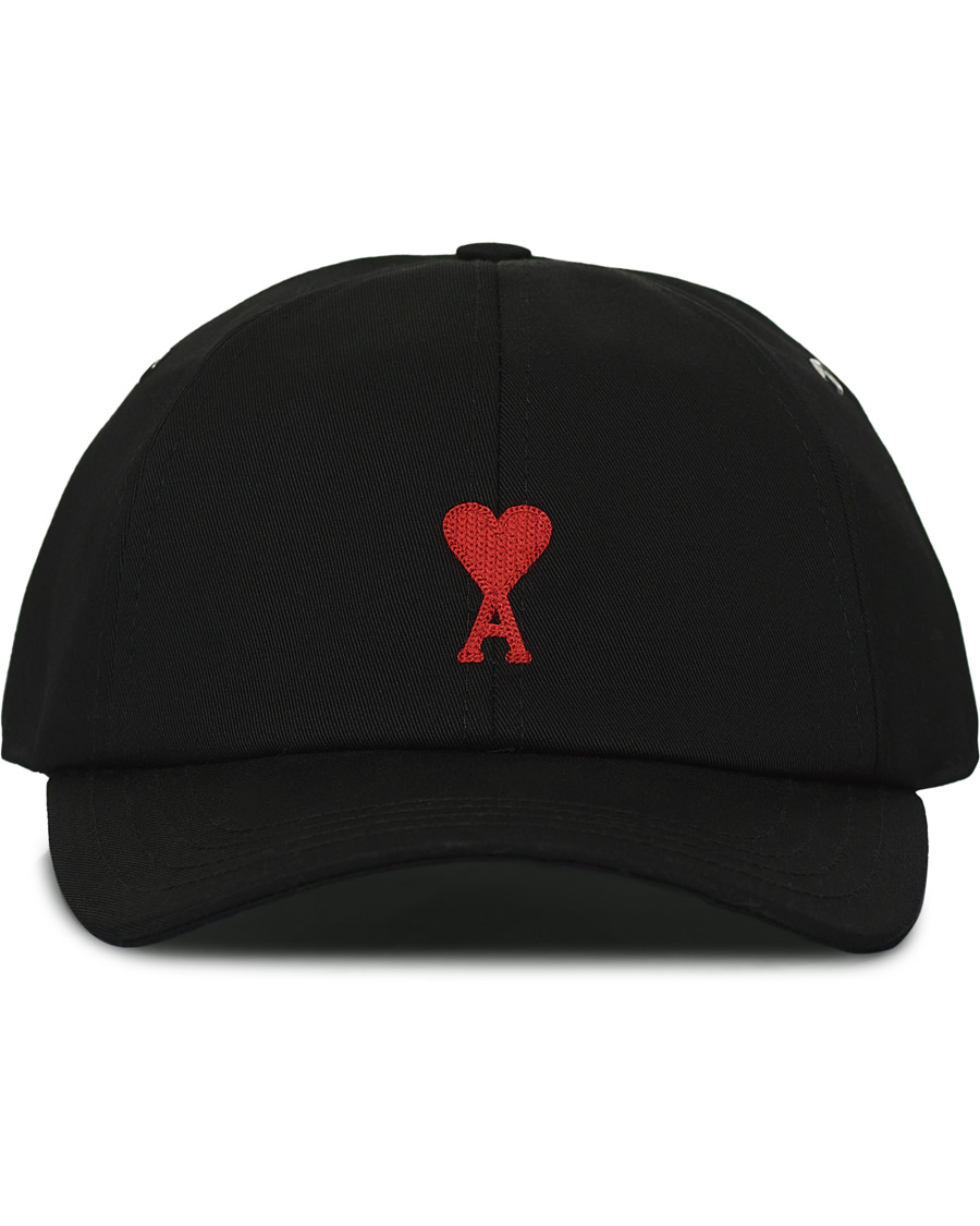 Herren | AMI Heart Logo Baseball Cap Black | AMI | Heart Logo Baseball Cap Black