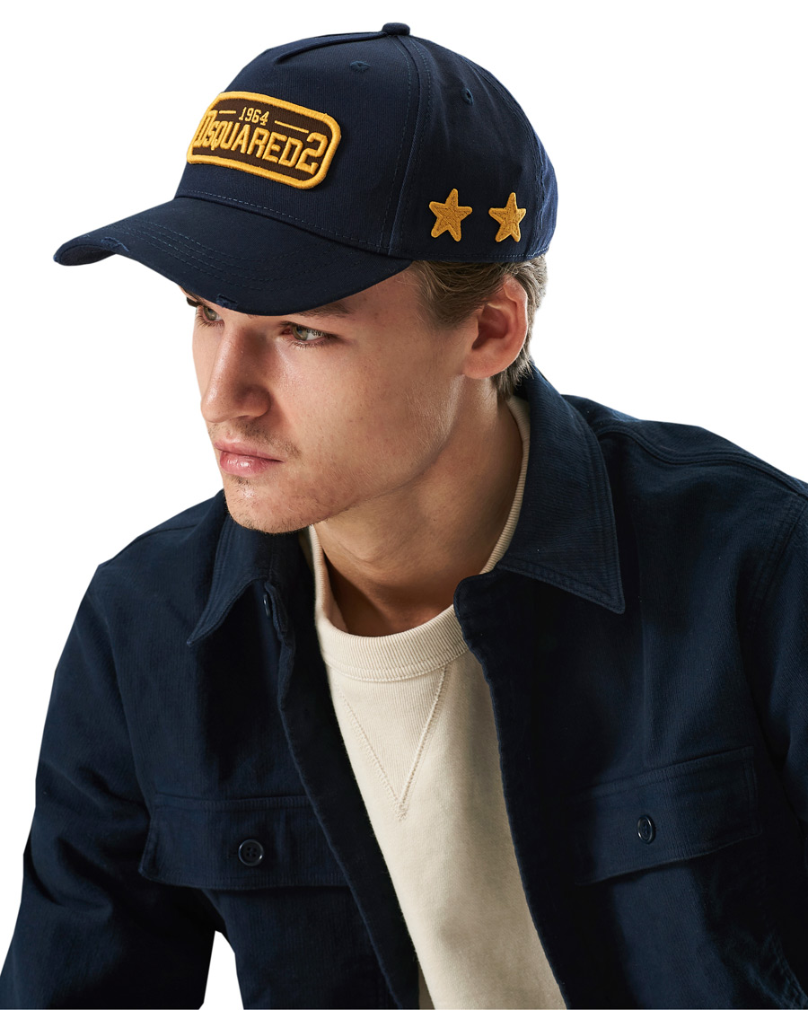 Herren | Dsquared2 Stars Baseball Cap Navy | Dsquared2 | Stars Baseball Cap Navy