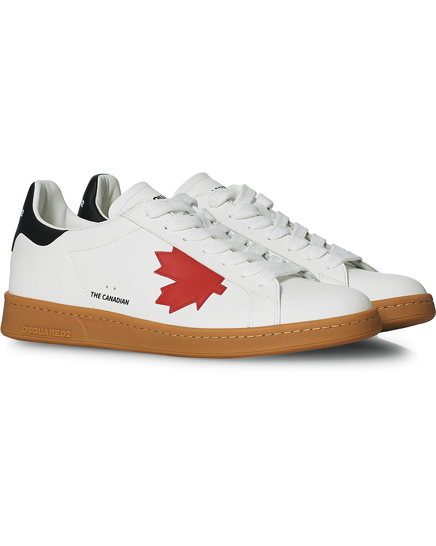 Herren | Dsquared2 Leaf Boxer Sneaker White | Dsquared2 | Leaf Boxer Sneaker White