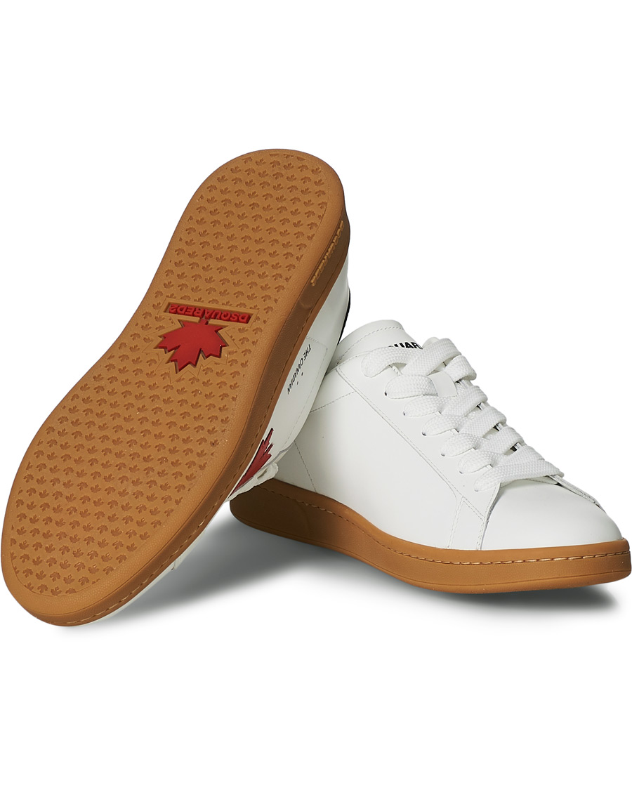 Herren | Dsquared2 Leaf Boxer Sneaker White | Dsquared2 | Leaf Boxer Sneaker White