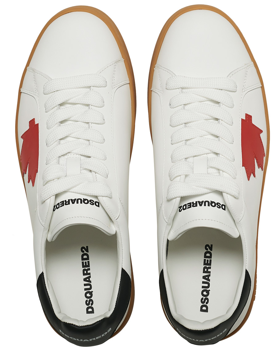 Herren | Dsquared2 Leaf Boxer Sneaker White | Dsquared2 | Leaf Boxer Sneaker White