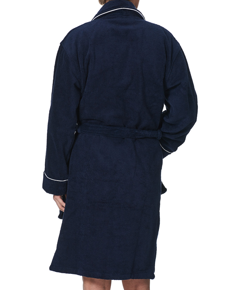 Herren | Schlafanzüge & Bademäntel | Orlebar Brown | Elroy Piped Cotton Robe Navy