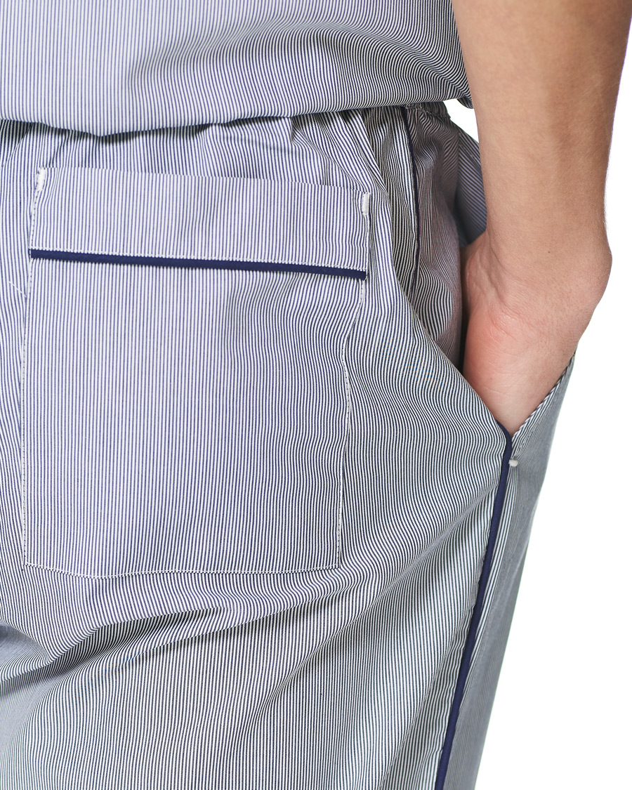 Herren | Schlafanzüge & Bademäntel | Orlebar Brown | Alfred Relaxed Cotton Lounge Shorts Navy/White Stripe