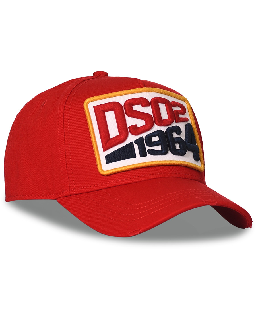 Herren | Dsquared2 Dsq2 Baseball Cap Red | Dsquared2 | Dsq2 Baseball Cap Red