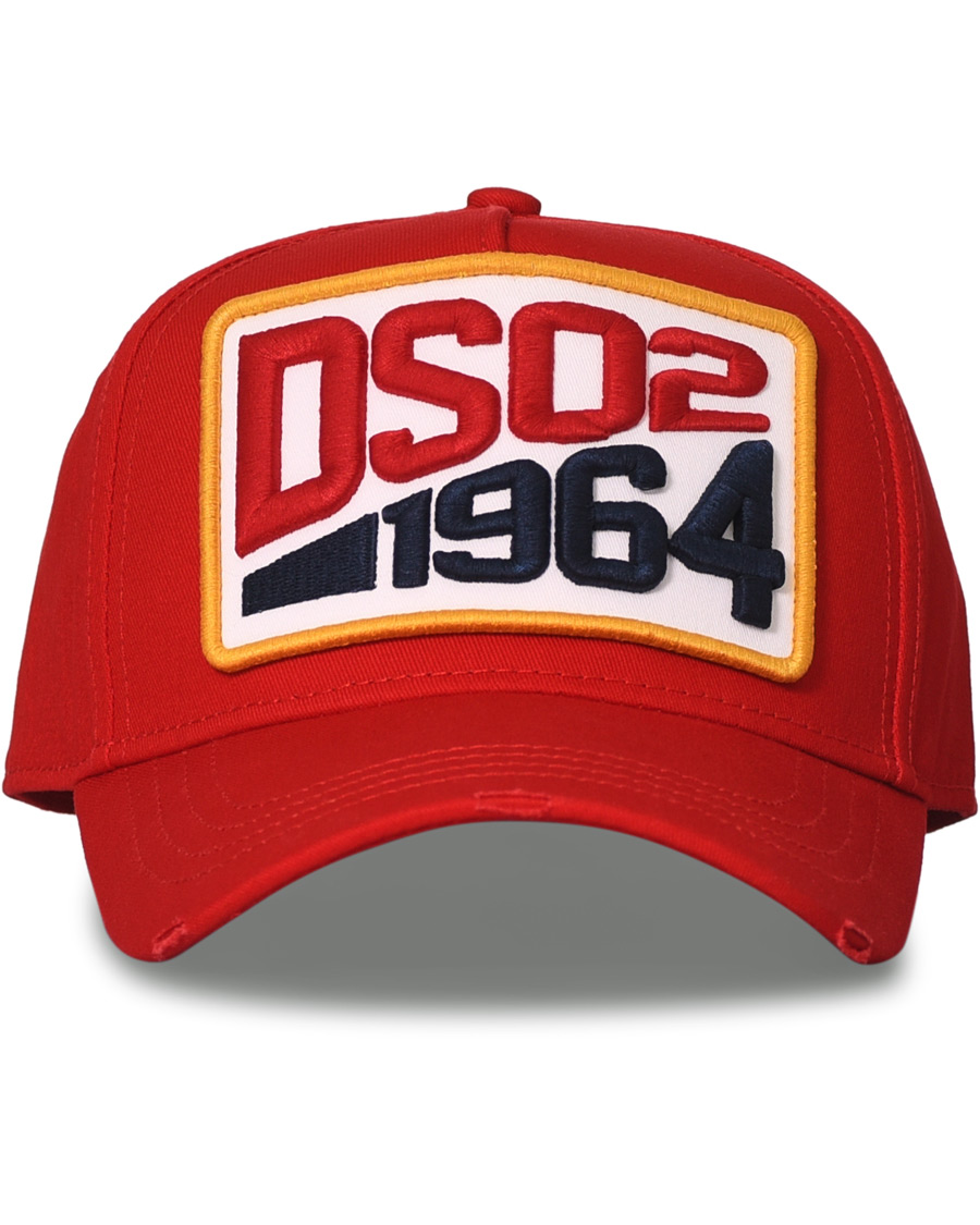 Herren | Dsquared2 Dsq2 Baseball Cap Red | Dsquared2 | Dsq2 Baseball Cap Red