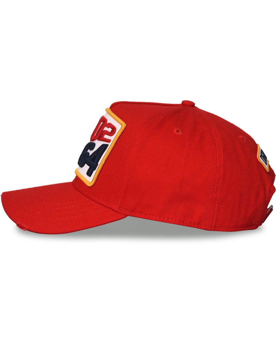 Herren | Dsquared2 Dsq2 Baseball Cap Red | Dsquared2 | Dsq2 Baseball Cap Red