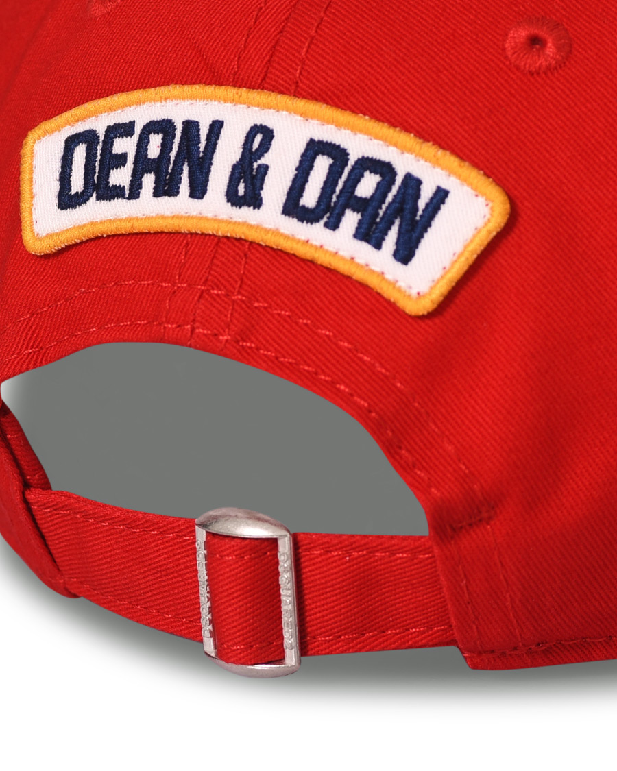 Herren | Dsquared2 Dsq2 Baseball Cap Red | Dsquared2 | Dsq2 Baseball Cap Red