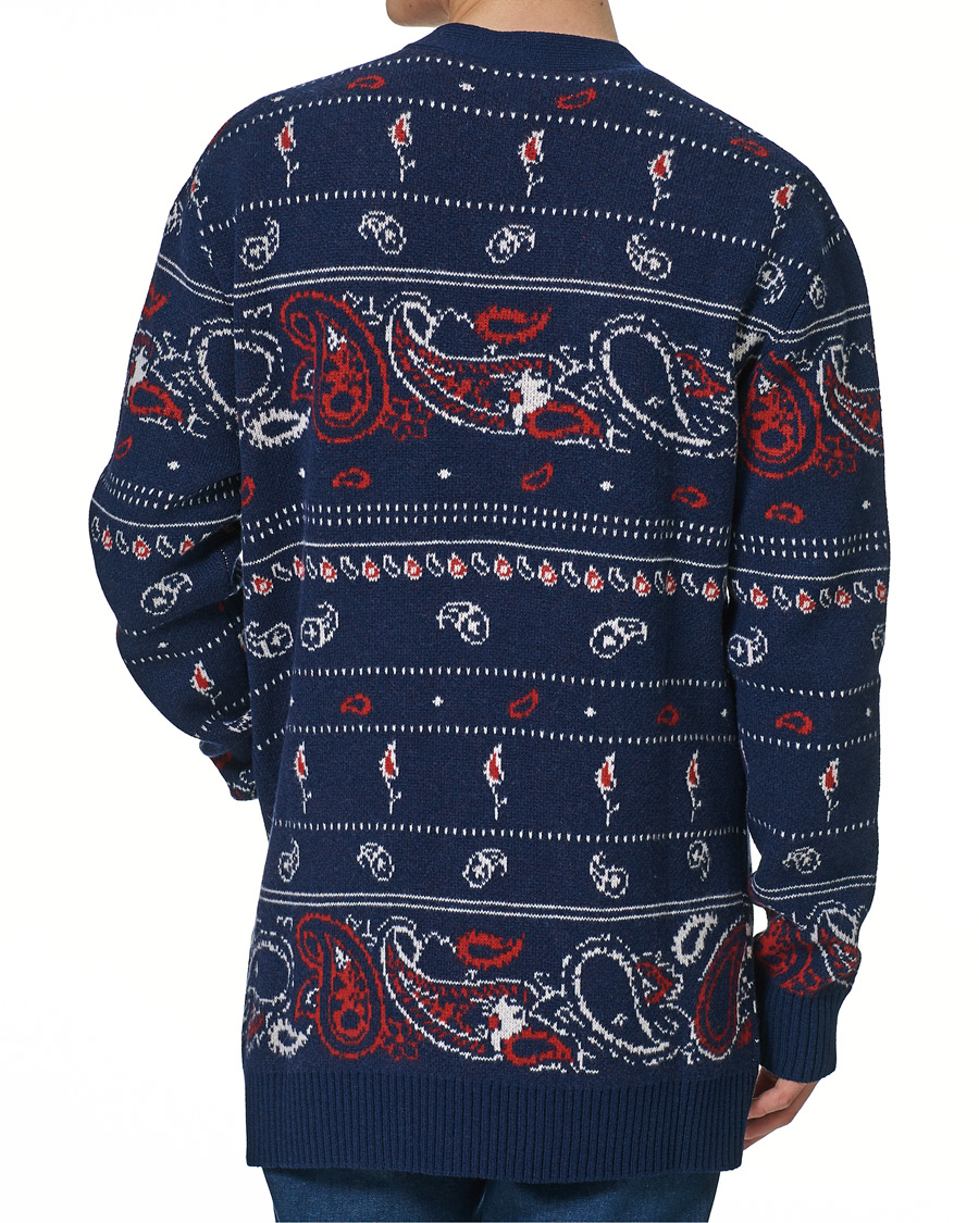 Herren | Pullover | Etro | Jacquard Wool/Cashmere Cardigan Navy