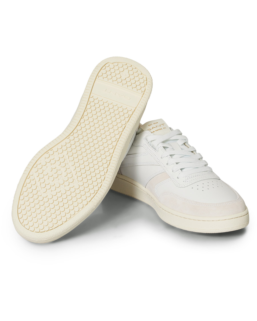 Herren | GANT Goodpal Sneaker White/Sand Suede | GANT | Goodpal Sneaker White/Sand Suede