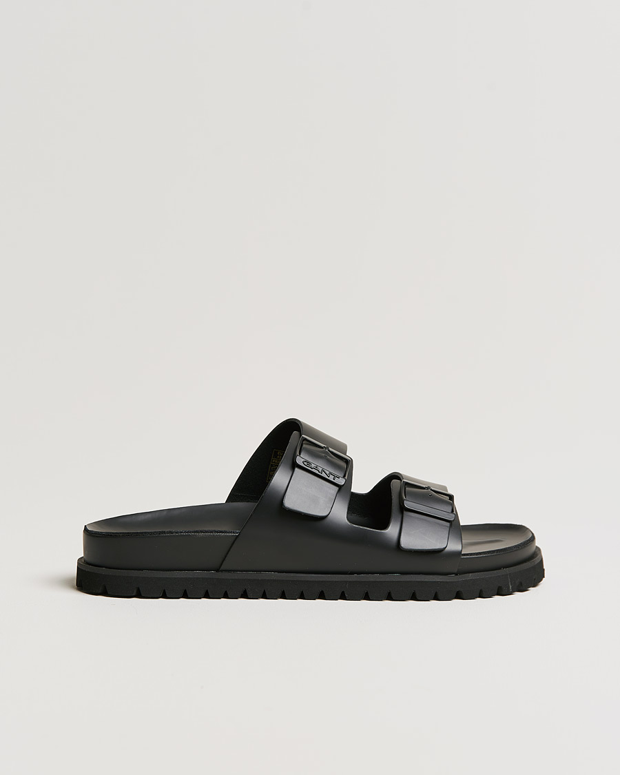 Herren | GANT Primapal Leather Sandal Black | GANT | Primapal Leather Sandal Black