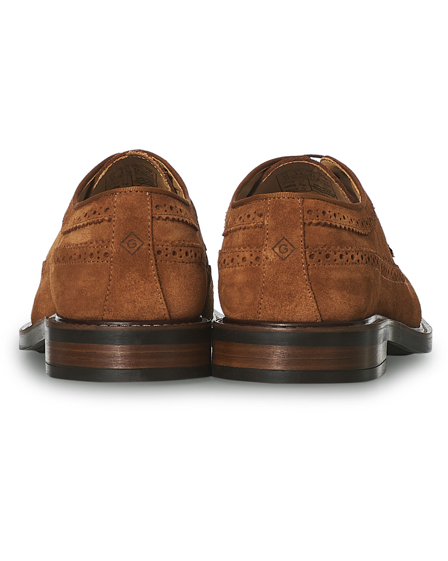 Herren | GANT St Akron Brouge Derby Cognac Suede | GANT | St Akron Brouge Derby Cognac Suede