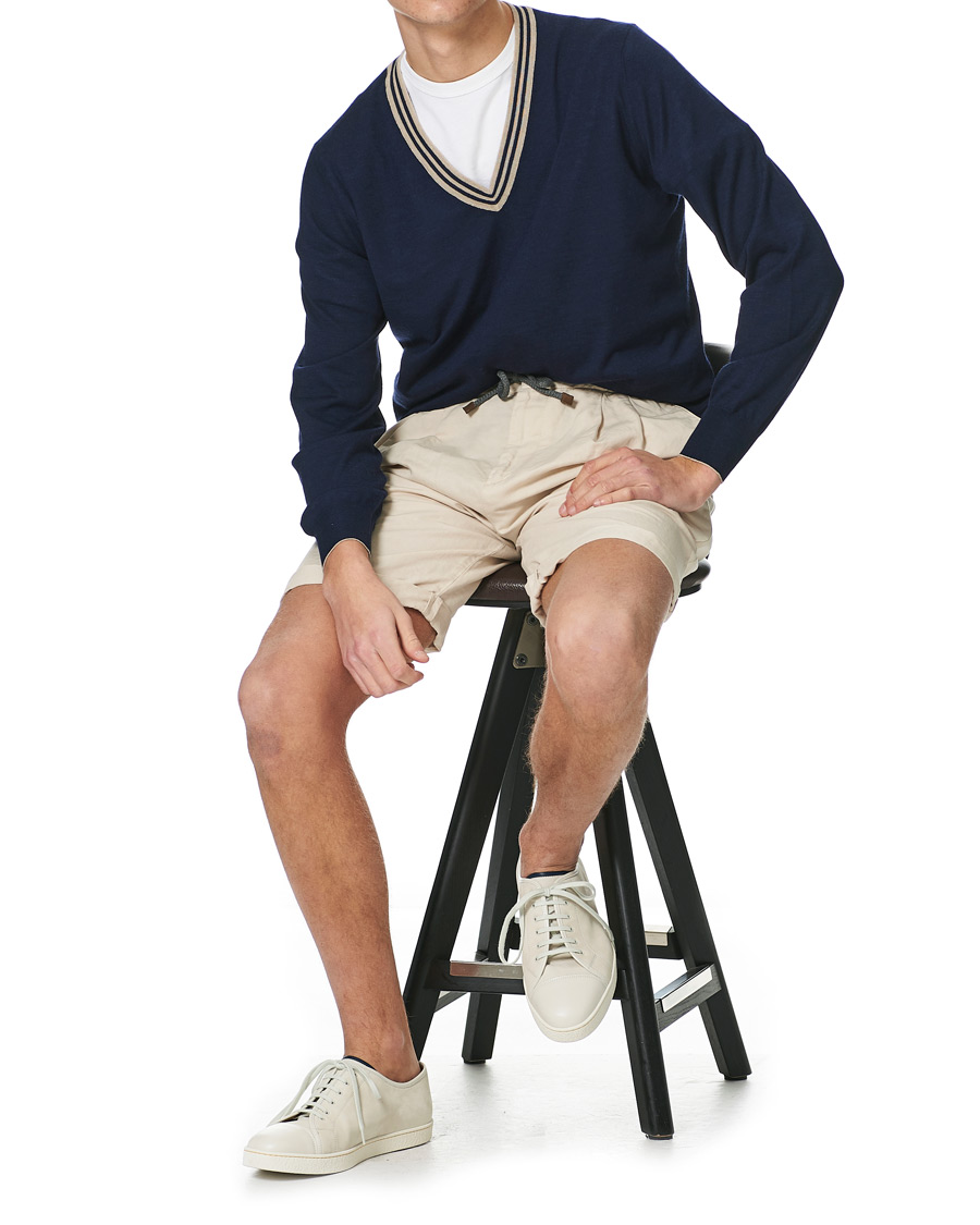 Herren | Pullover | Brunello Cucinelli | Cashmere/Wool Tennis Sweater Navy